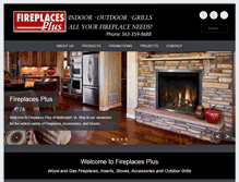 Tablet Screenshot of fireplacesplus.net